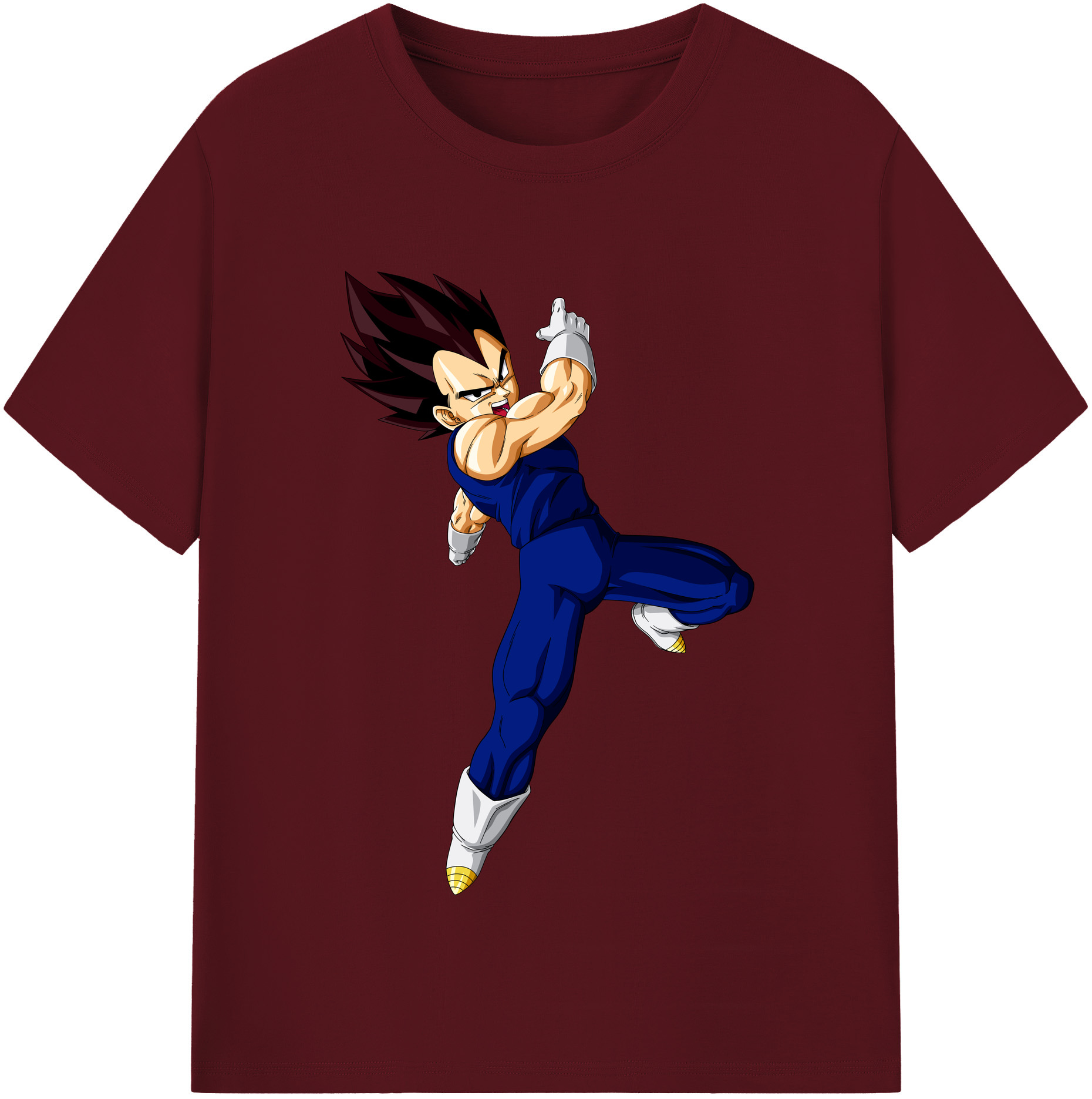 （画像用） ドラゴンボール ベジータ四世（Bejīta Yonsei）DRAGON BALL Vegeta IV 綿100％半袖Tシャツ（フロントプリント）